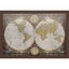 Paragon World Map Brown 27 X 39 X 2 Wall Art