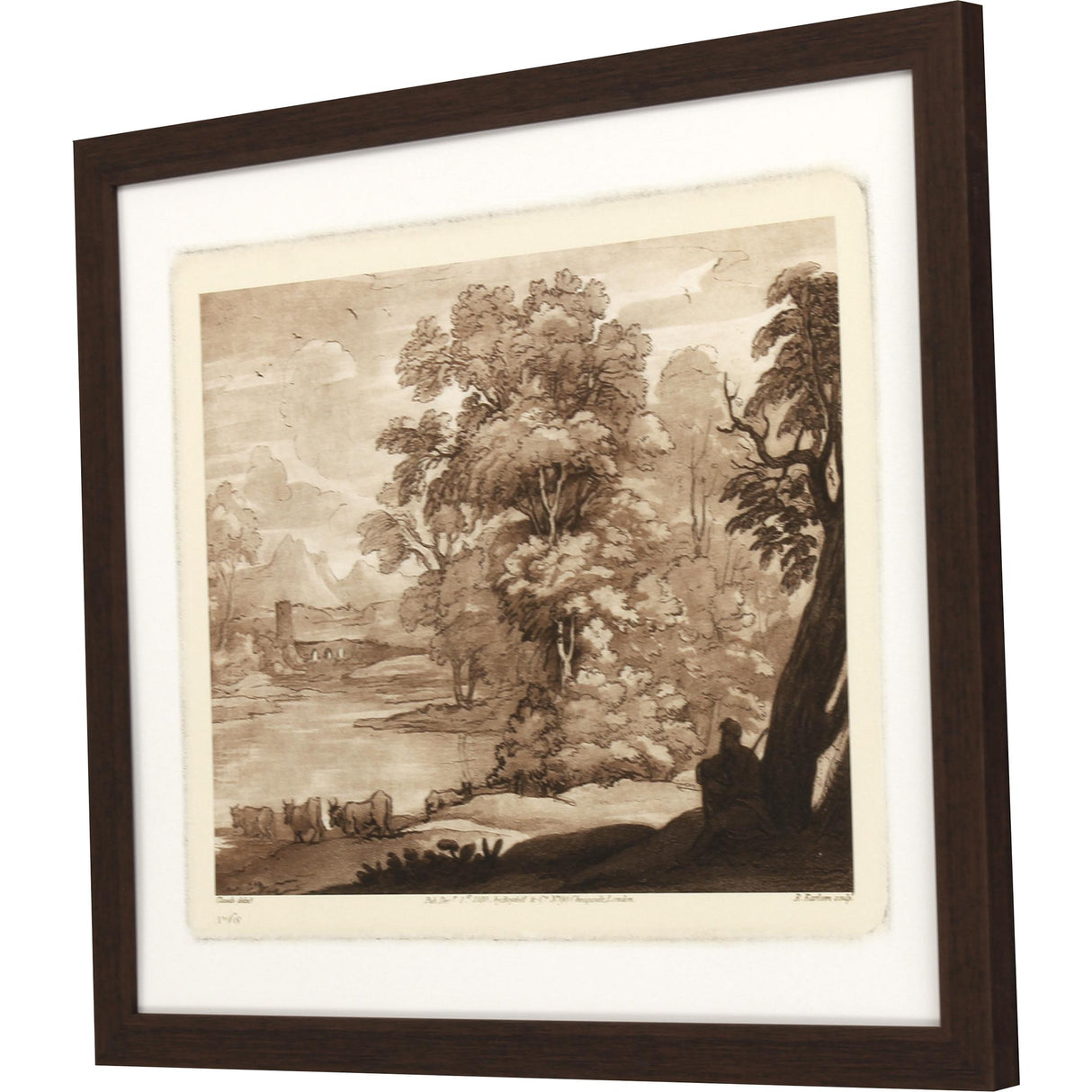 Paragon Pastoral Landscape I Sepia 28 X 33 X 2 Wall Art
