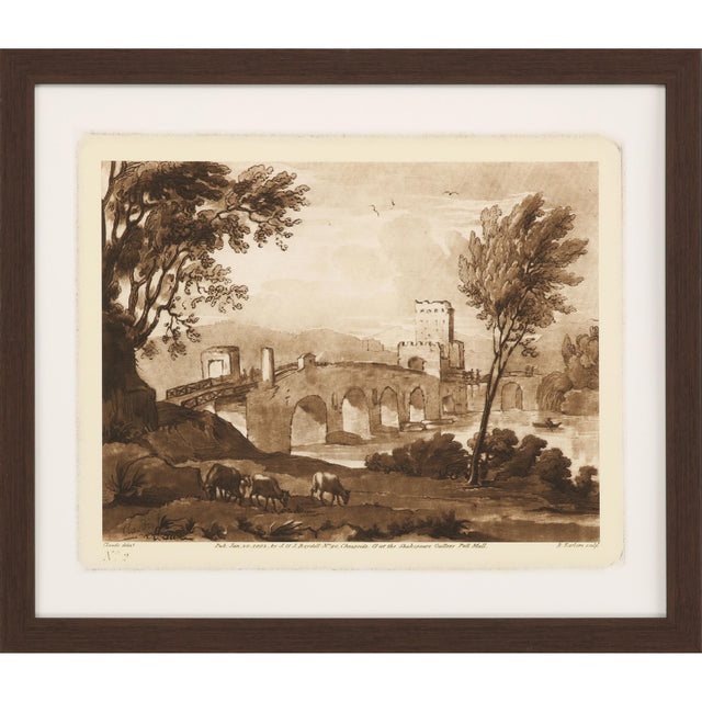 Paragon Pastoral Landscape II Sepia 28 X 33 X 2 Wall Art