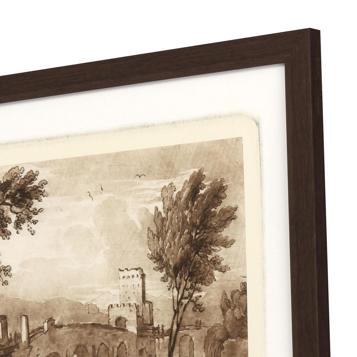 Paragon Pastoral Landscape II Sepia 28 X 33 X 2 Wall Art