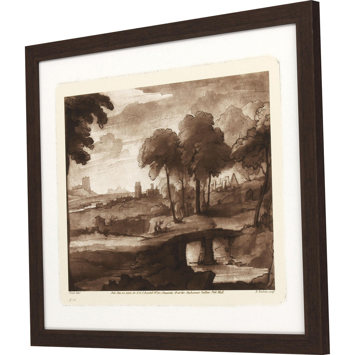 Paragon Pastoral Landscape III Sepia 28 X 33 X 2 Wall Art