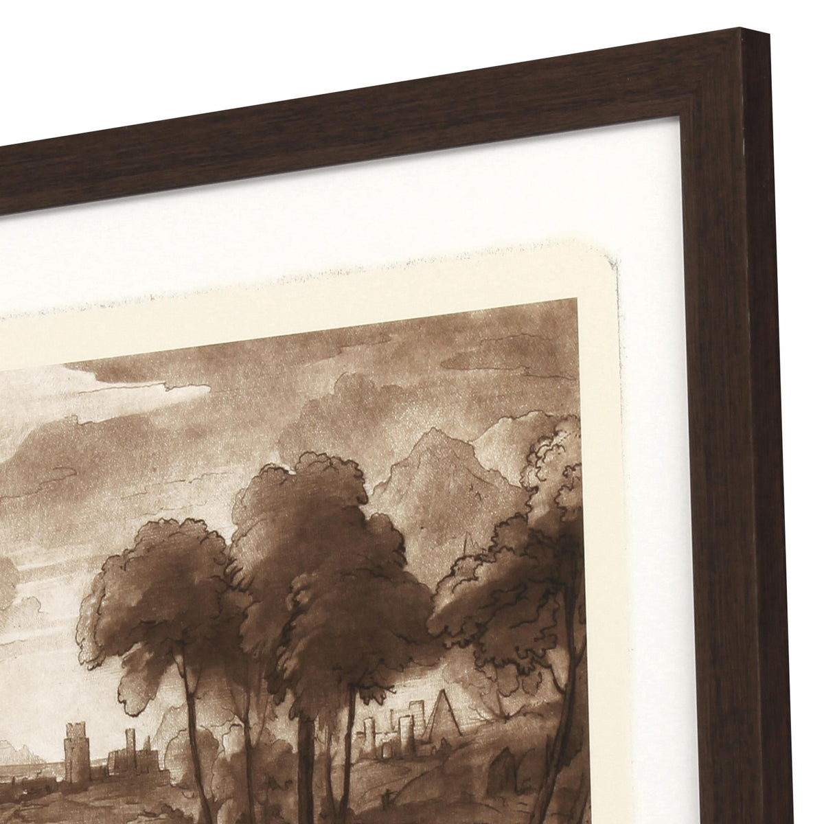 Paragon Pastoral Landscape III Sepia 28 X 33 X 2 Wall Art