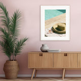 Paragon Summer Chill - Cool Turquoise 35 X 29 X 2 Wall Art