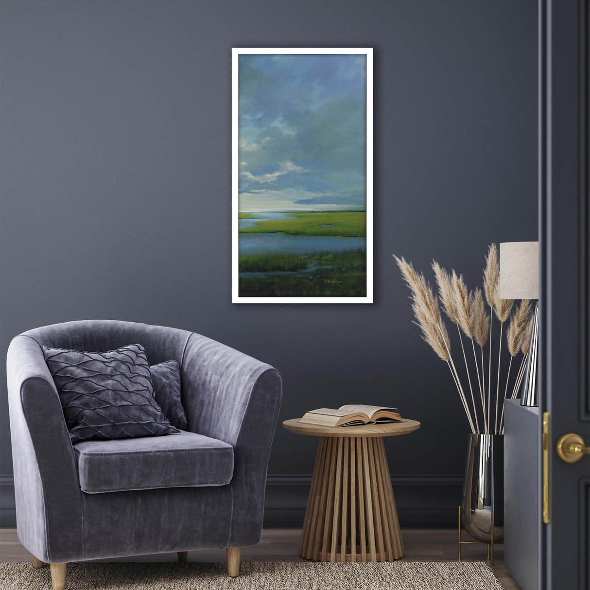 Paragon Wetland II Blue 48 X 26 X 3 Wall Art