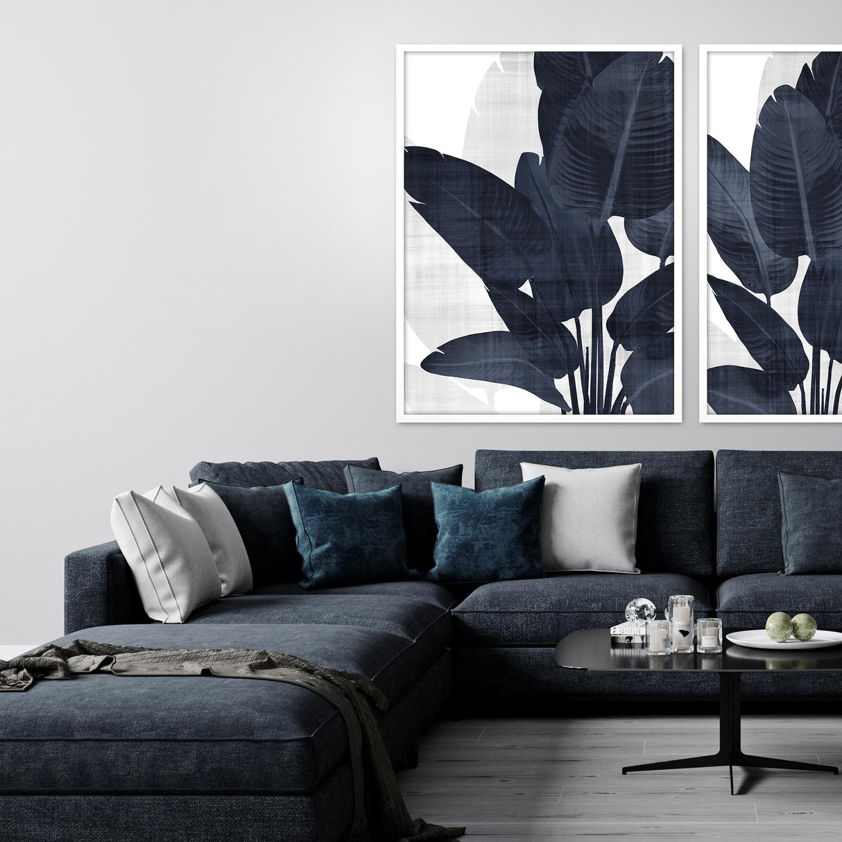 Paragon Azure Palm I Blue 50 X 38 X 3 Wall Art
