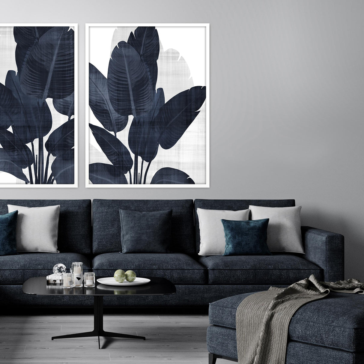 Paragon Azure Palm II Blue 50 X 38 X 3 Wall Art