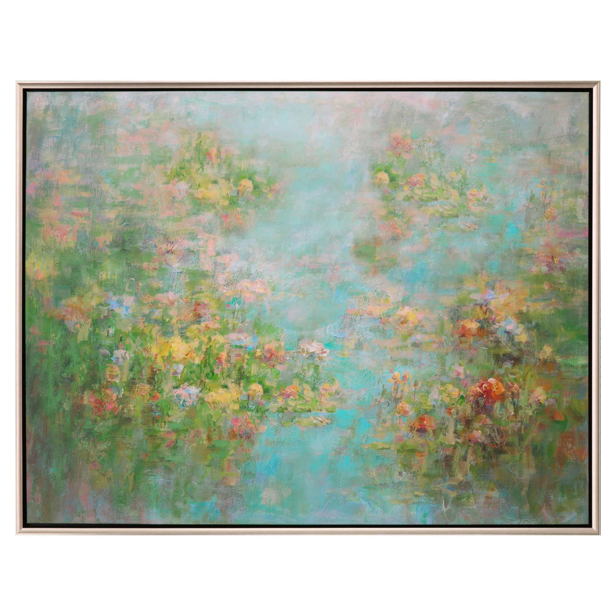 Paragon Lilies in Bloom Blue 47 X 62 X 3 Wall Art