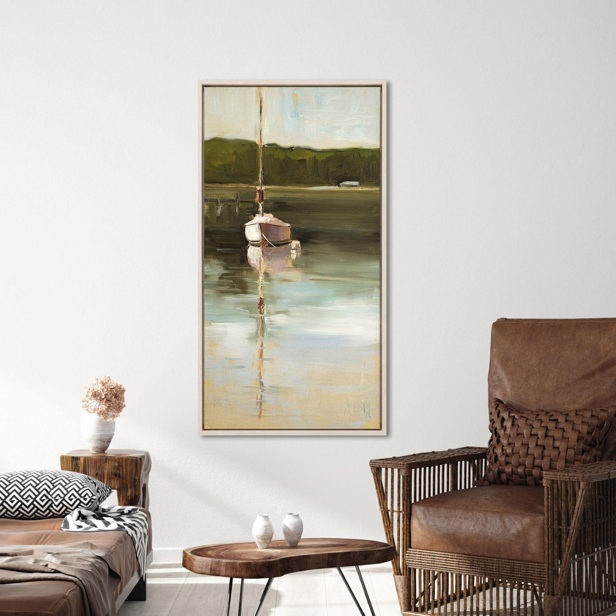 Paragon Calm Waters Green 49 X 26 X 3 Wall Art