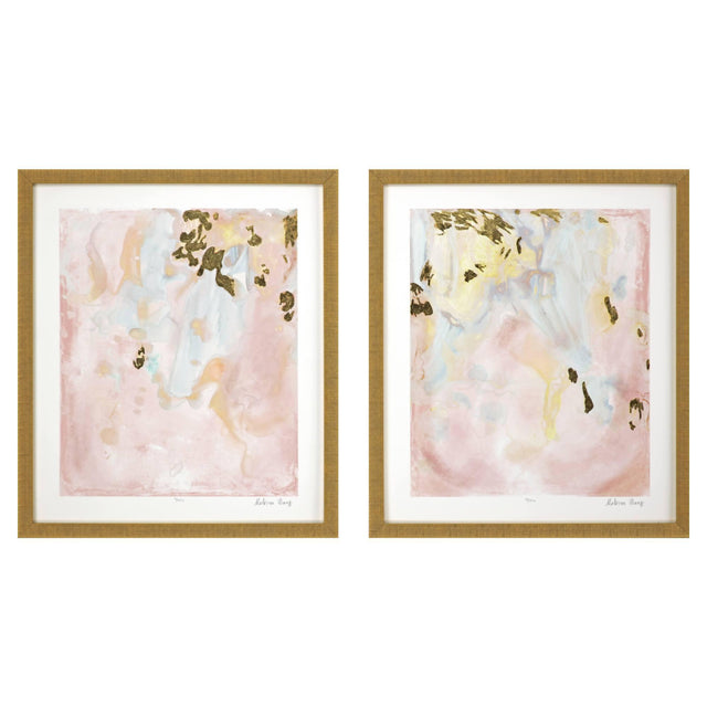 Paragon Gold Planet II S/2 Pink 26 X 22 X 2 Wall Art