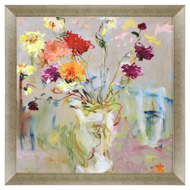 Paragon A Jug of Dahlias Multi 41 X 41 X 2 Wall Art