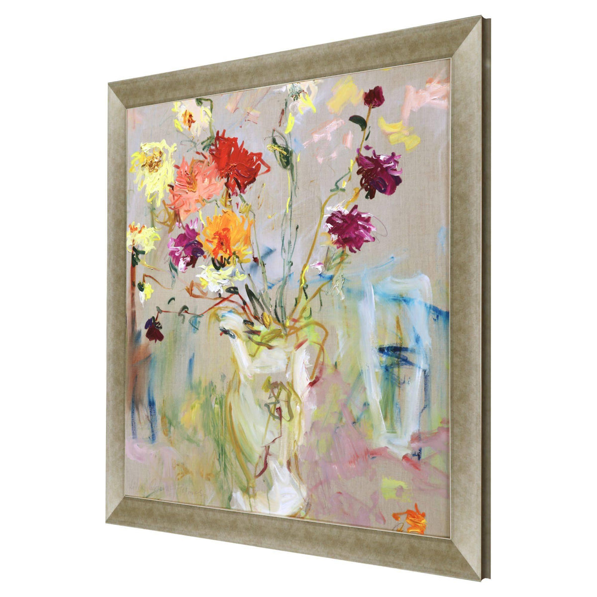 Paragon A Jug of Dahlias Multi 41 X 41 X 2 Wall Art