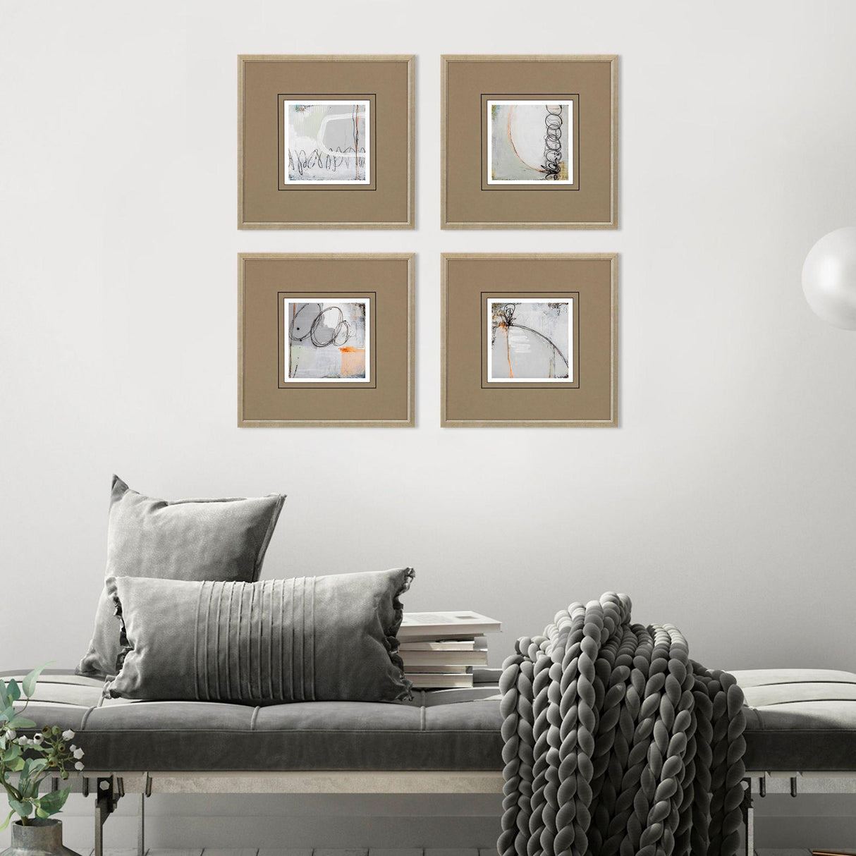 Paragon On the Road II S/4 Gray 15 X 15 X 1 Wall Art
