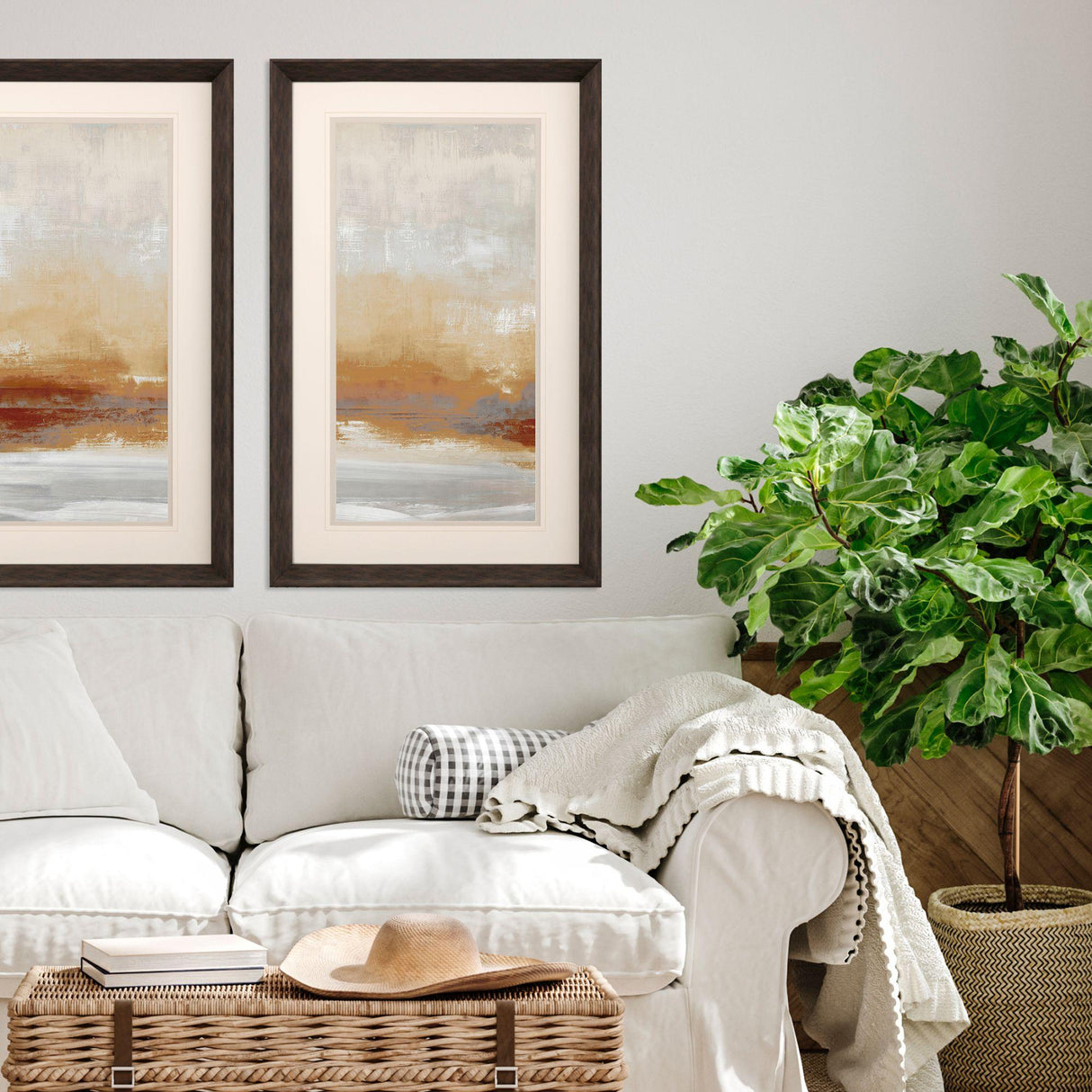 Paragon Unify Amber IV Yellow 52 X 32 X 3 Wall Art