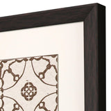 Paragon Motif on Cream I S/2 Brown 30 X 30 X 3 Wall Art