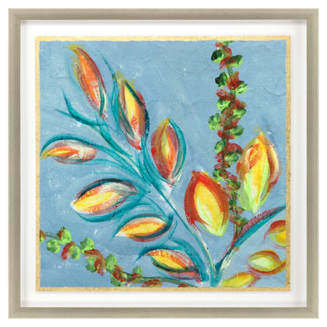 Paragon Sassy Botanica I Blue 37 X 37 X 2 Wall Art
