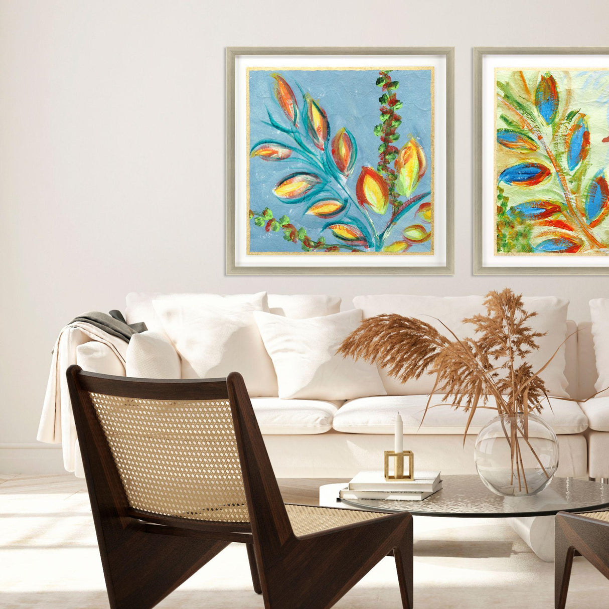 Paragon Sassy Botanica I Blue 37 X 37 X 2 Wall Art