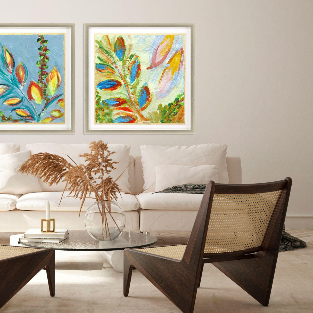 Paragon Sassy Botanica II Blue 37 X 37 X 2 Wall Art