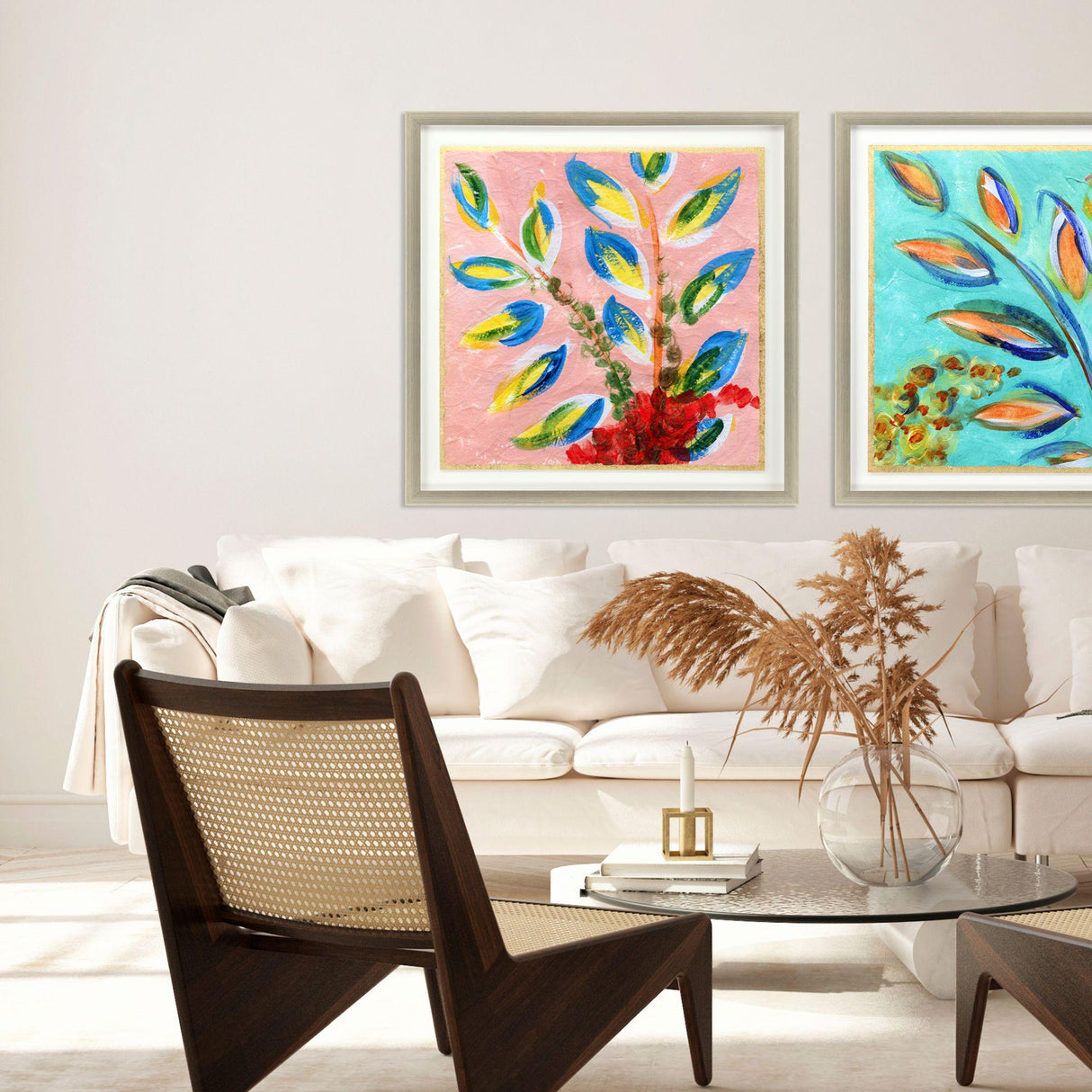 Paragon Sassy Botanica III Blue 37 X 37 X 2 Wall Art