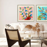 Paragon Sassy Botanica III Blue 37 X 37 X 2 Wall Art