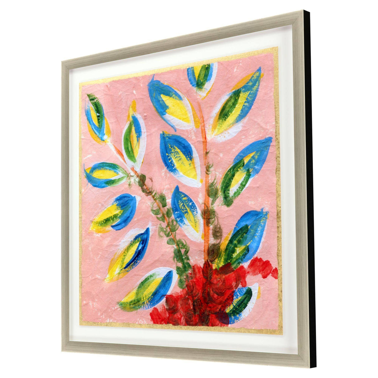 Paragon Sassy Botanica III Blue 37 X 37 X 2 Wall Art