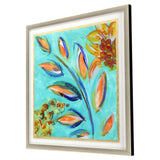 Paragon Sassy Botanica IV Blue 37 X 37 X 2 Wall Art