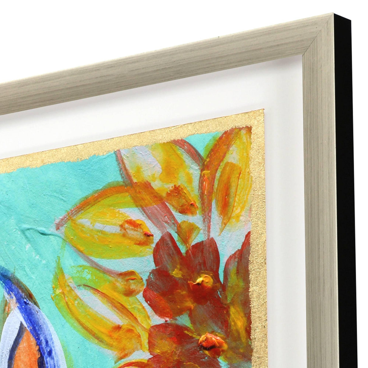 Paragon Sassy Botanica IV Blue 37 X 37 X 2 Wall Art