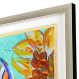 Paragon Sassy Botanica IV Blue 37 X 37 X 2 Wall Art