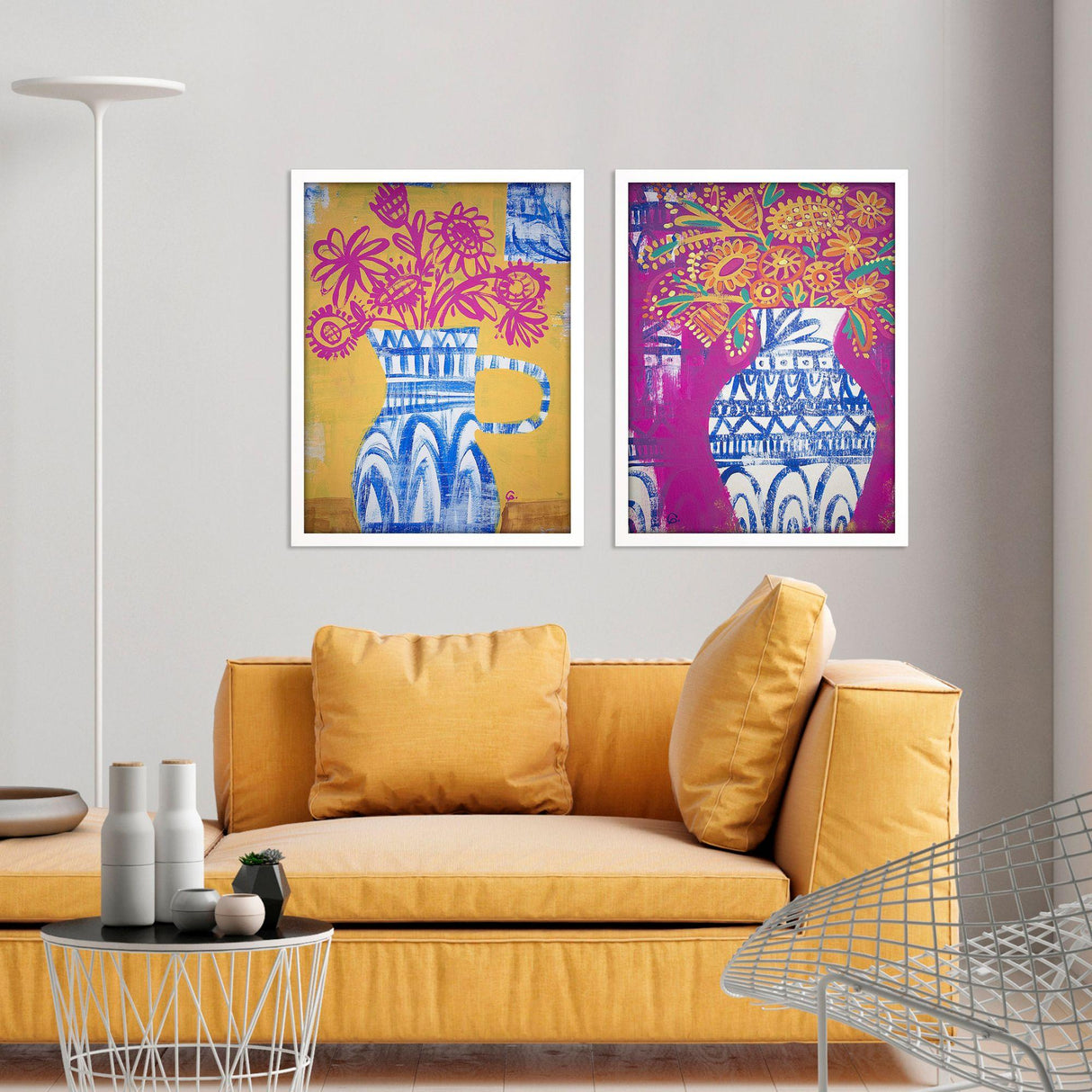 Paragon Talavera Vases S/2 Blue 25 X 19 X 2 Wall Art