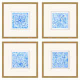 Paragon Indigo Geo S/4 Blue 21 X 21 X 2 Wall Art