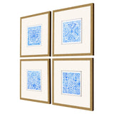 Paragon Indigo Geo S/4 Blue 21 X 21 X 2 Wall Art