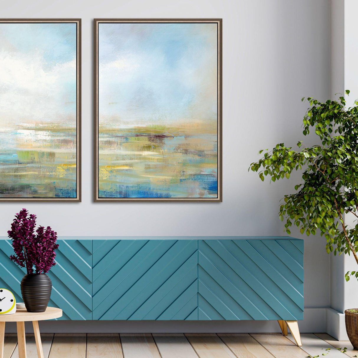 Paragon Horizon II Blue 57 X 39 X 3 Wall Art
