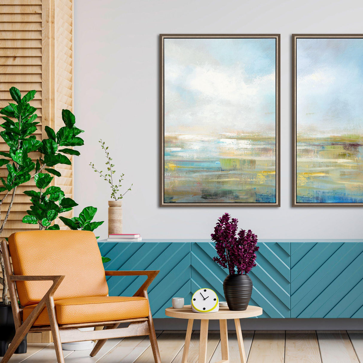Paragon Horizon I Blue 57 X 39 X 3 Wall Art