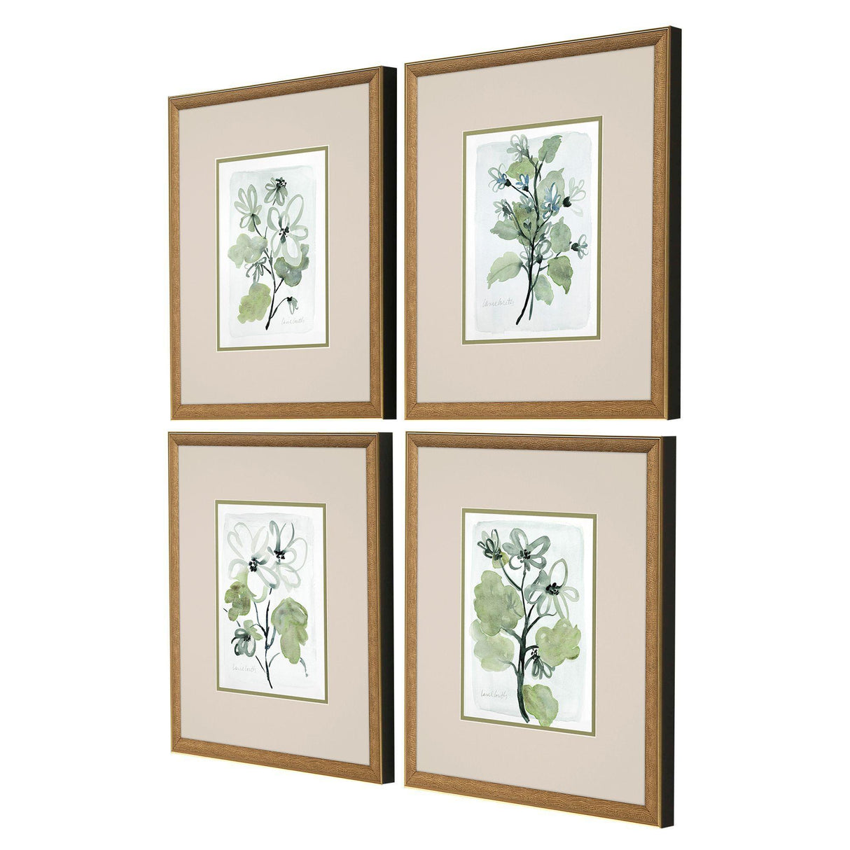 Paragon Dream Blossom S/4 Green 17 X 15 X 2 Wall Art