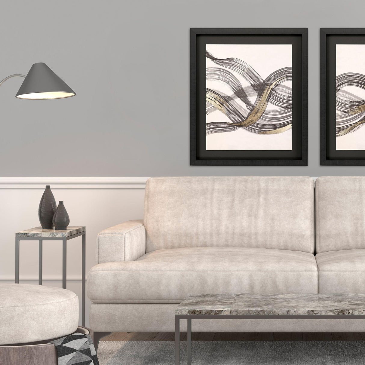 Paragon Positive Negative III Black 39 X 33 X 2 Wall Art