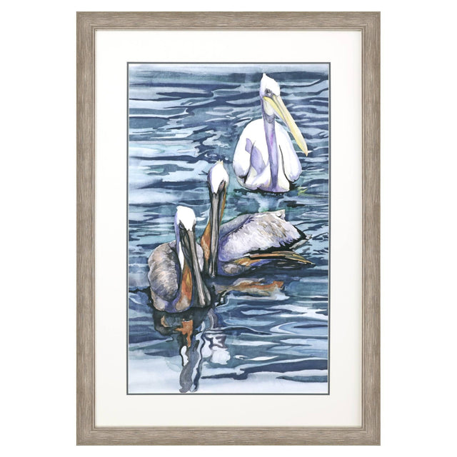 Paragon Three's Company Blue 52 X 36 X 2 Wall Art