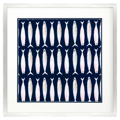 Paragon Fish Pattern I Blue 39 X 39 X 2 Wall Art
