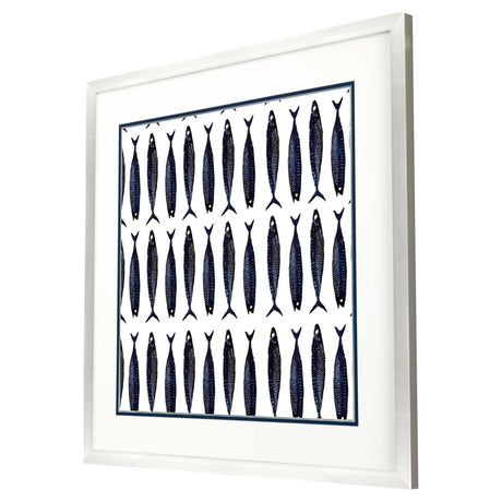 Paragon Fish Pattern II Blue 39 X 39 X 2 Wall Art