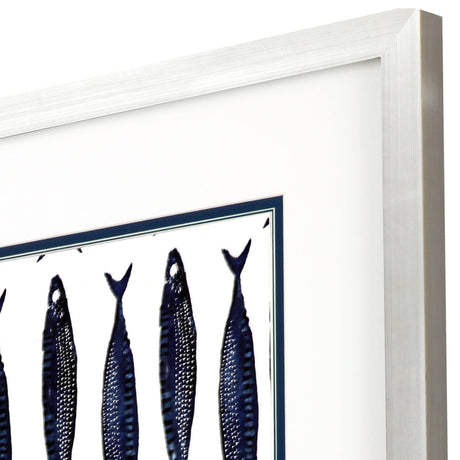 Paragon Fish Pattern II Blue 39 X 39 X 2 Wall Art