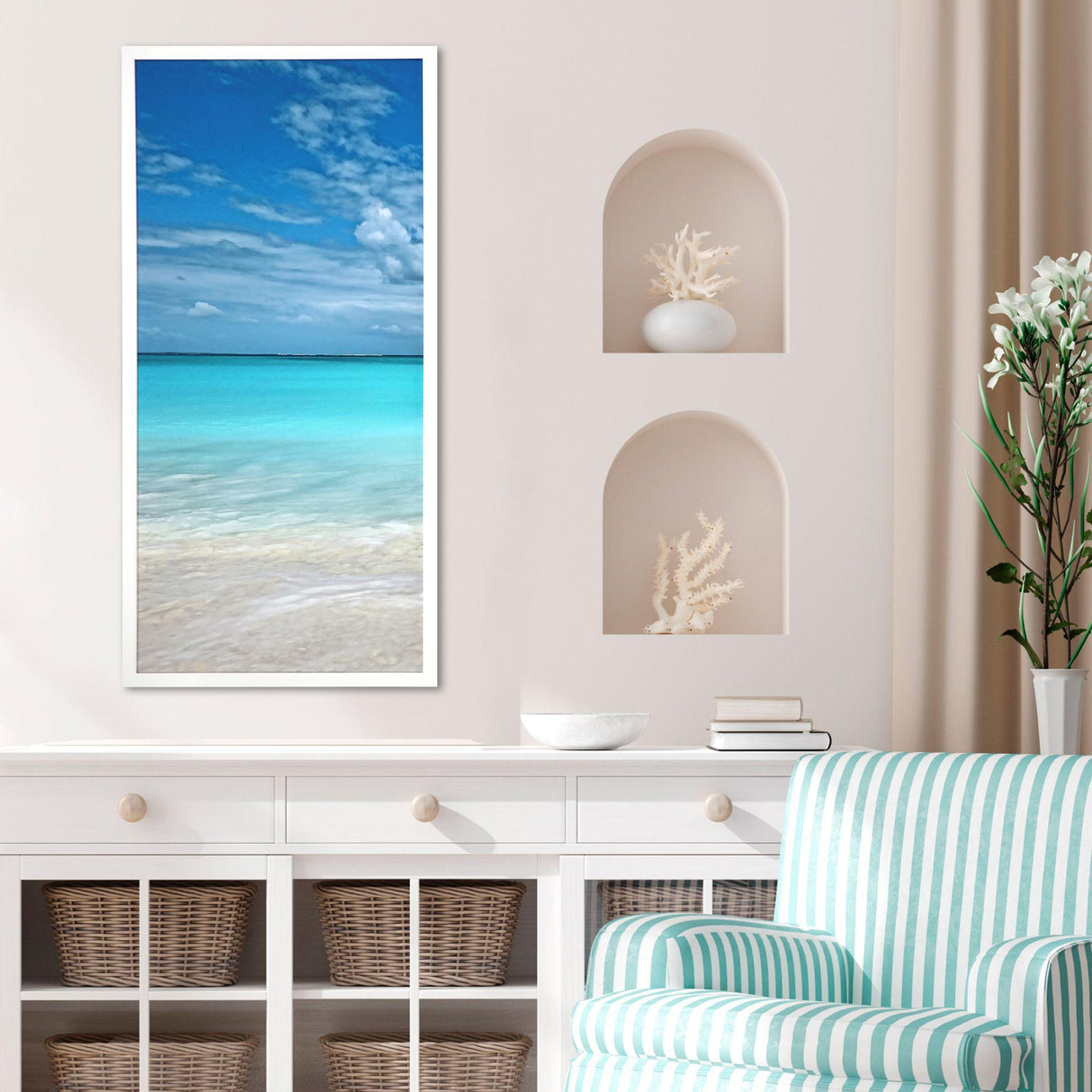 Paragon Come Sea Me I Blue 41 X 19 X 2 Wall Art