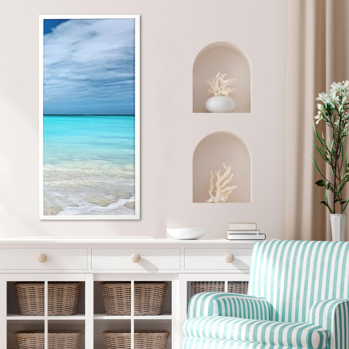 Paragon Come Sea Me III Blue 41 X 19 X 2 Wall Art
