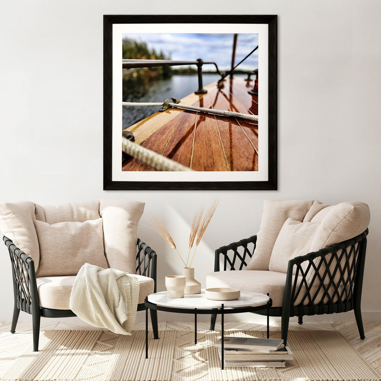 Paragon Lake Life II Brown 43 X 43 X 3 Wall Art