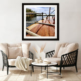 Paragon Lake Life II Brown 43 X 43 X 3 Wall Art
