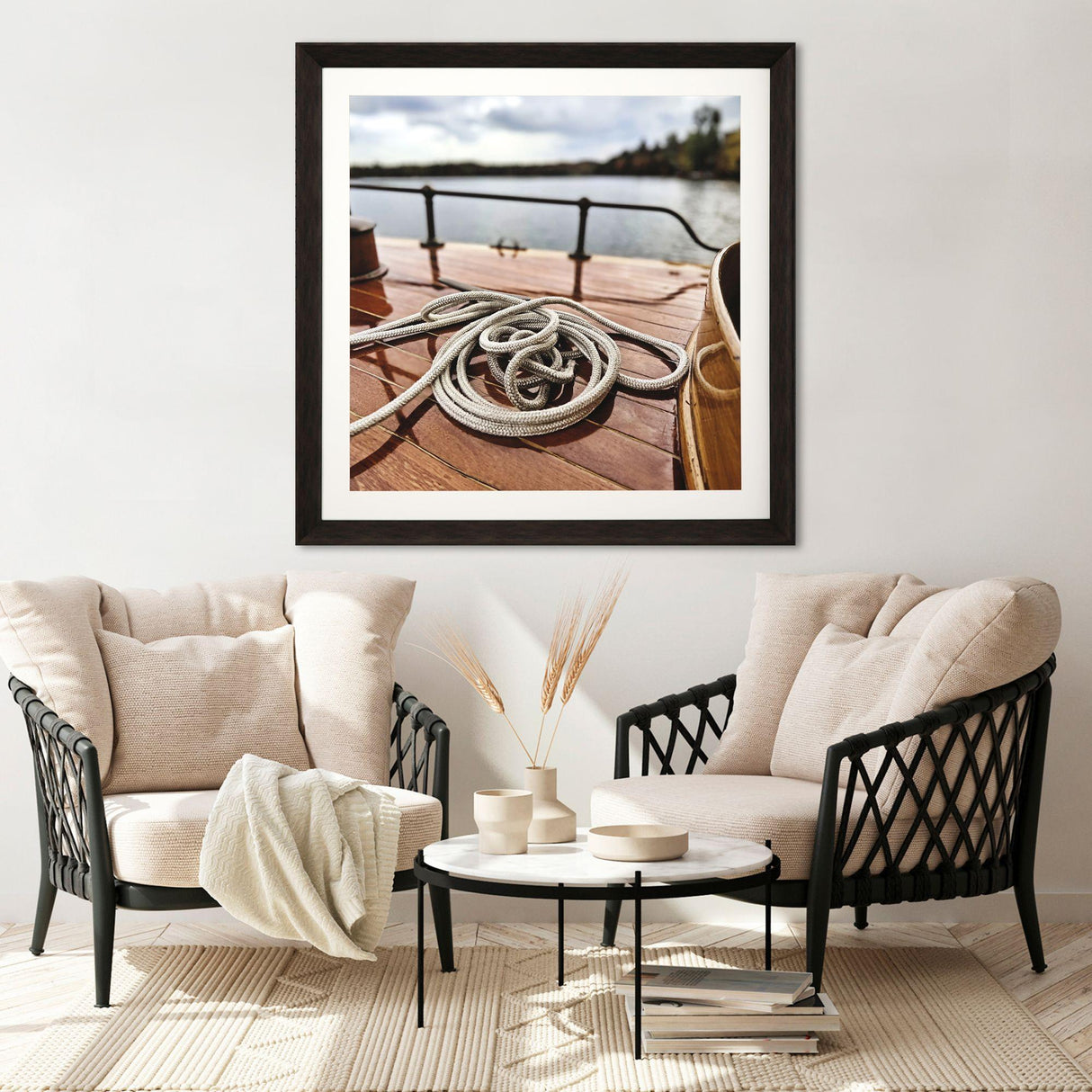 Paragon Lake Life III Brown 43 X 43 X 3 Wall Art