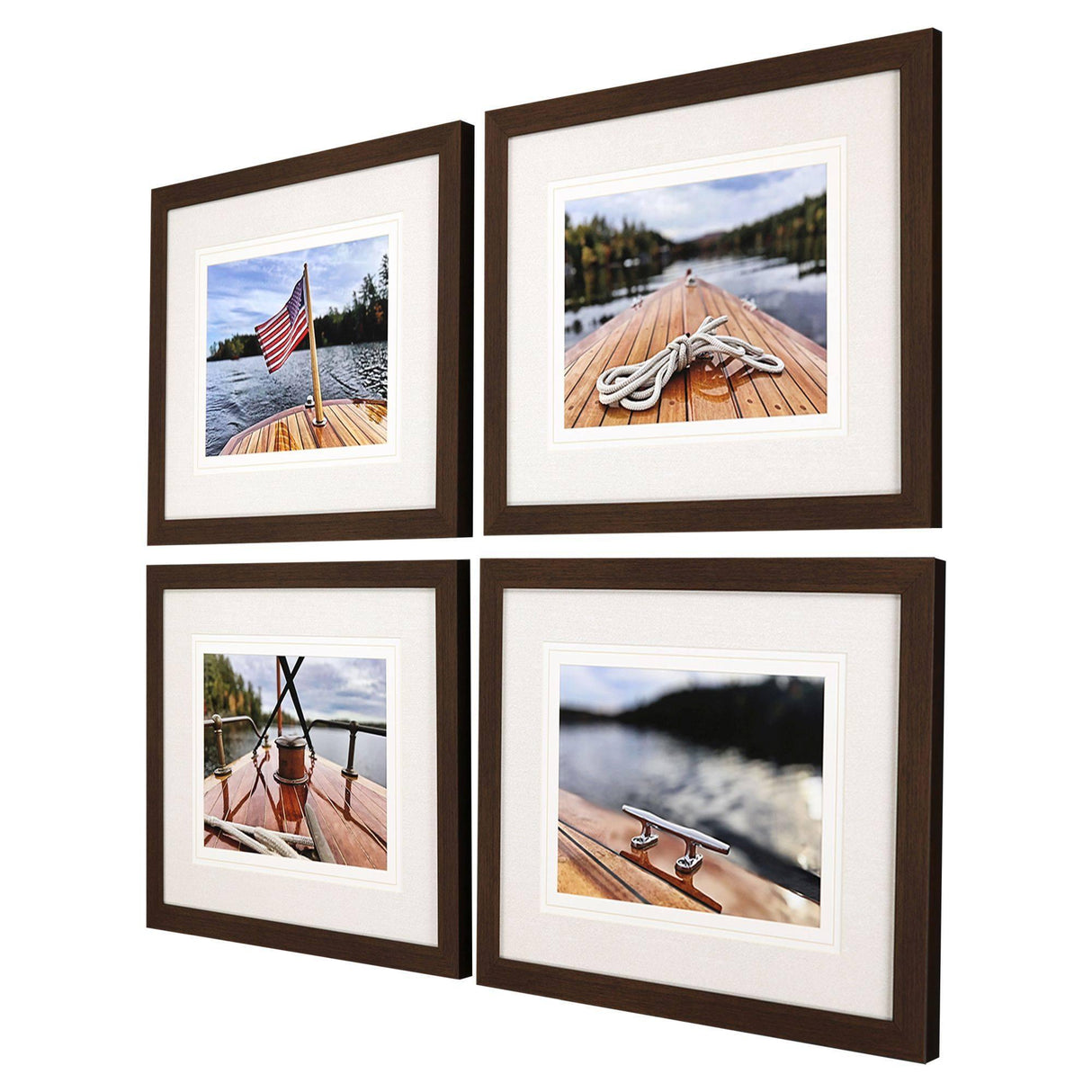 Paragon Peaceful Lake S/4 Brown 23 X 27 X 2 Wall Art