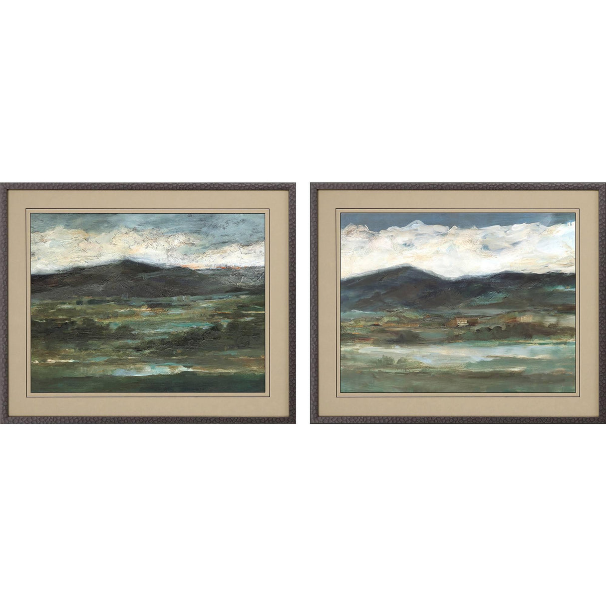 Paragon Midnight Ridge S/2 Green 24 X 30 X 1 Wall Art