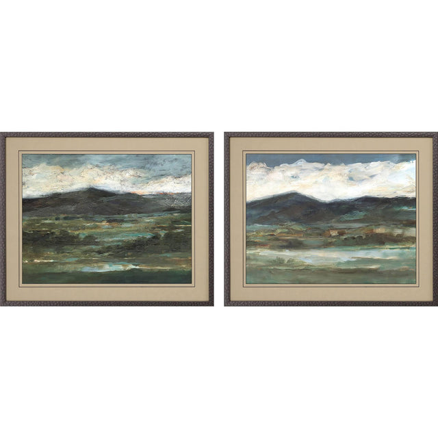 Paragon Midnight Ridge S/2 Green 24 X 30 X 1 Wall Art