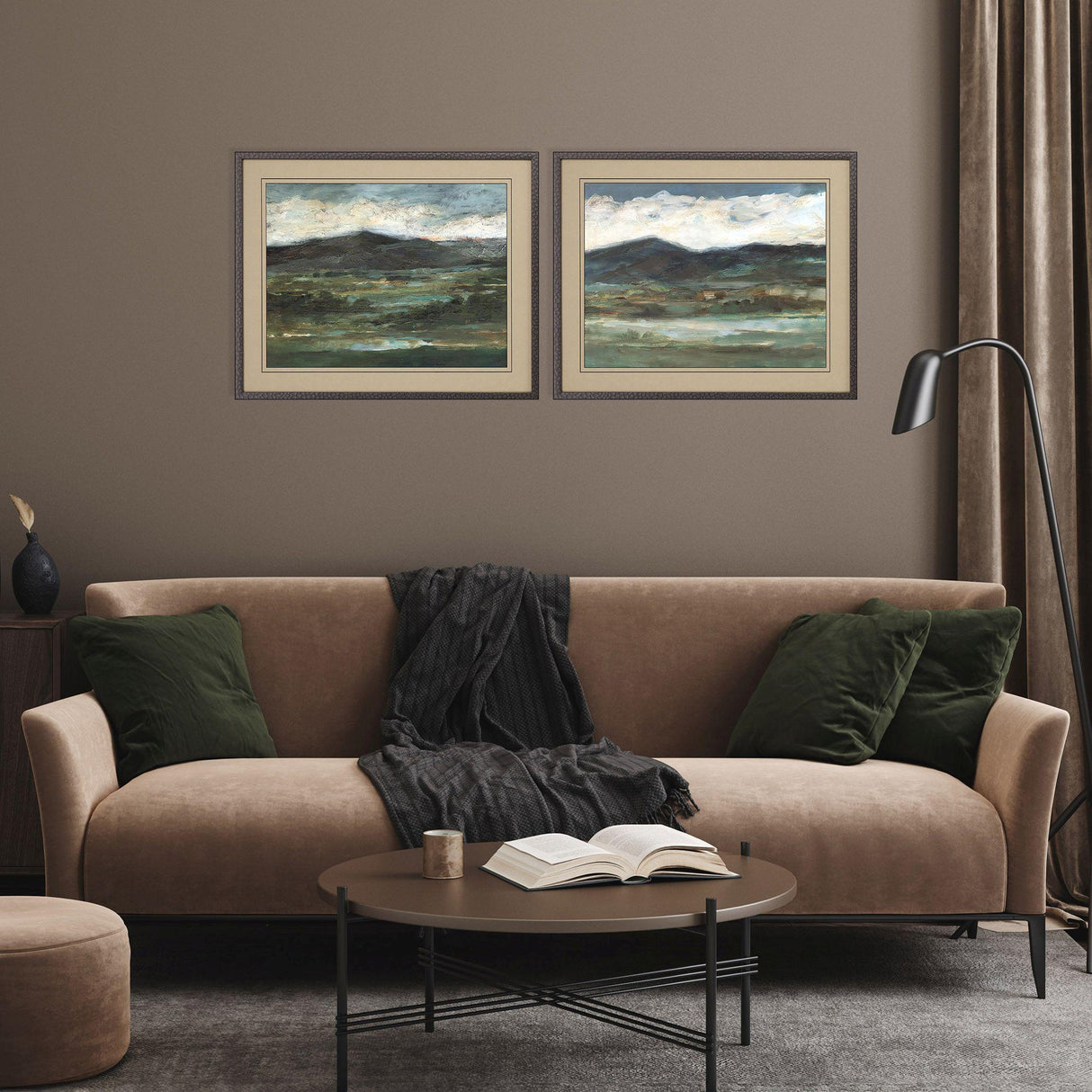 Paragon Midnight Ridge S/2 Green 24 X 30 X 1 Wall Art