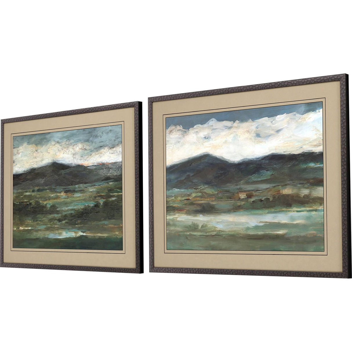 Paragon Midnight Ridge S/2 Green 24 X 30 X 1 Wall Art