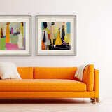 Paragon Meandering Pink 40 X 40 X 3 Wall Art