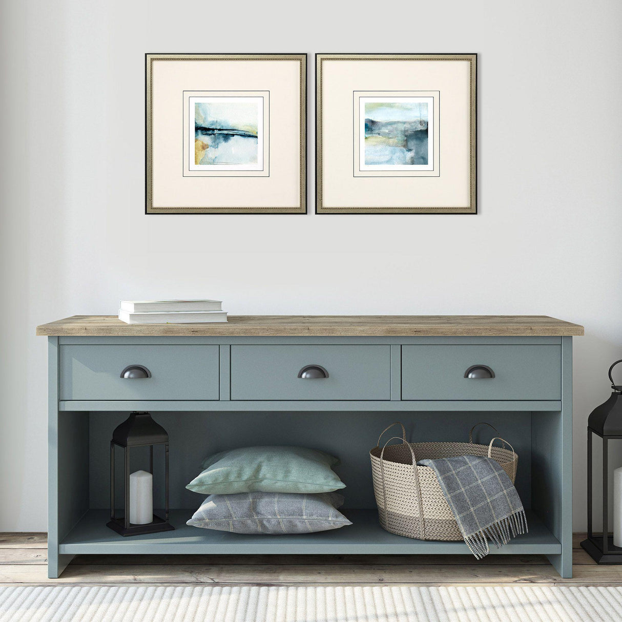 Paragon Misty Distance S/2 Blue 26 X 26 X 1 Wall Art